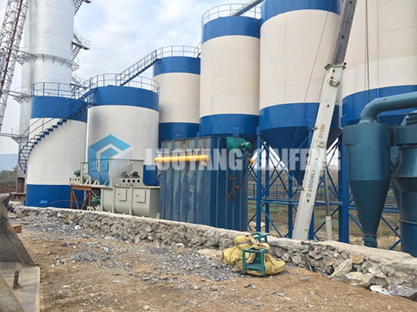Stepped calcium hydroxide production line
