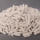Cylindrical calcium-based desulfurizer